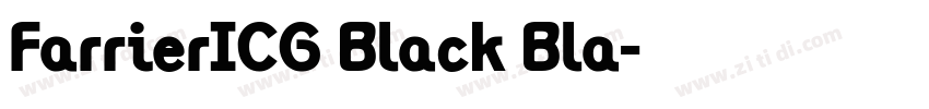 FarrierICG Black Bla字体转换